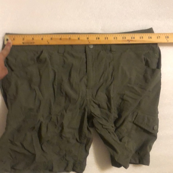 The North Face women's hiking shorts-size 12. Olive green color - Picture 2 of 12